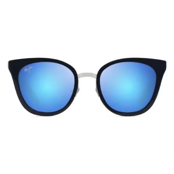 Maui Jim Polarized Wood Rose in Navy with Blue Hawaii Lenses - Picture 2 of 11